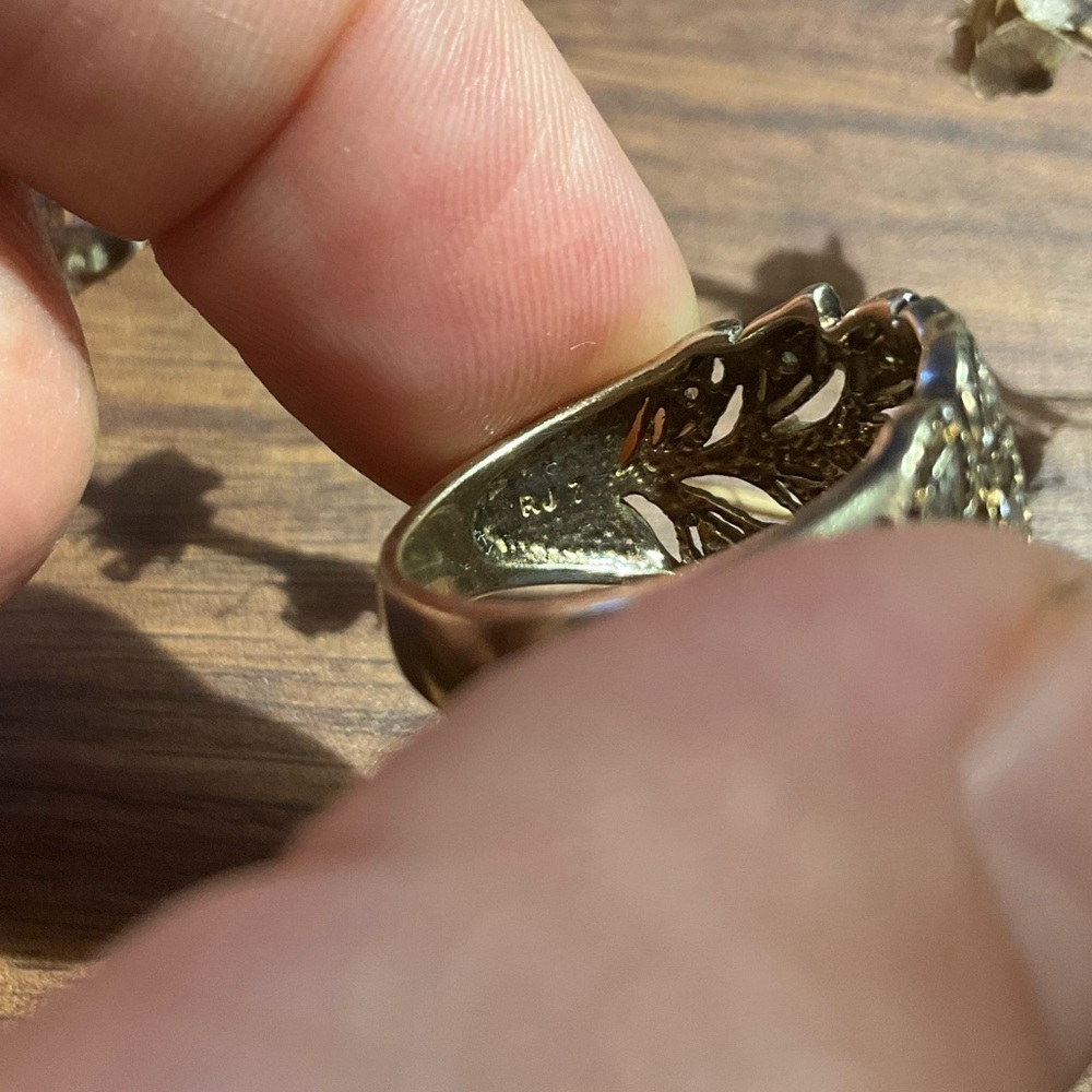 Vintage Vine Sterling Silver Leaf Ring - Picture 7 of 9